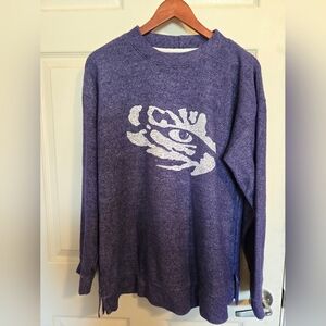 Bottom Drawers Purple Sweater with Eye Design SzLg